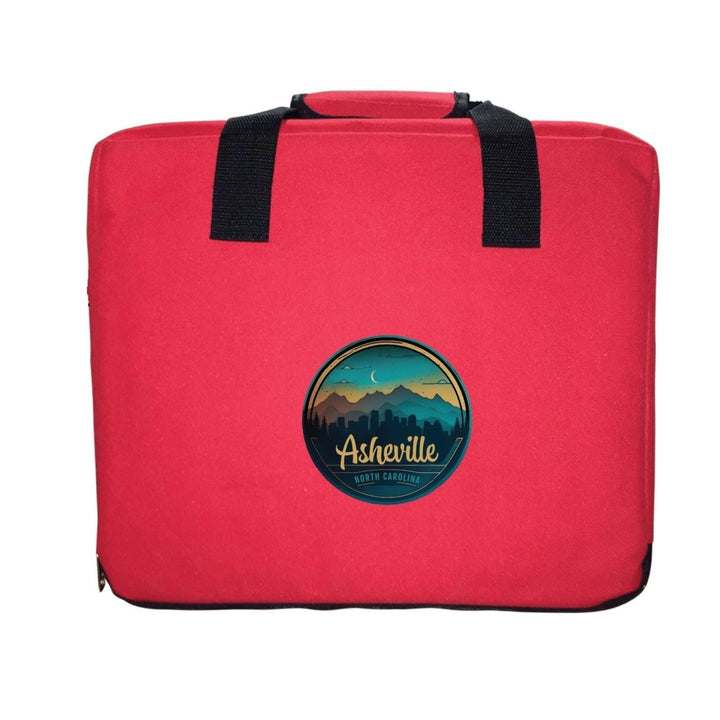 Asheville North Carolina Souvenir Destination Seat Cushion Image 1