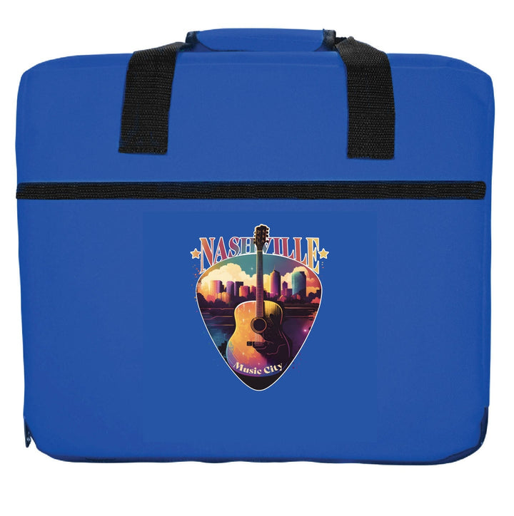 Nashville Tennessee Music City Souvenir Destination Seat Cushion Image 1