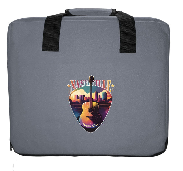 Nashville Tennessee Music City Souvenir Destination Seat Cushion Image 2