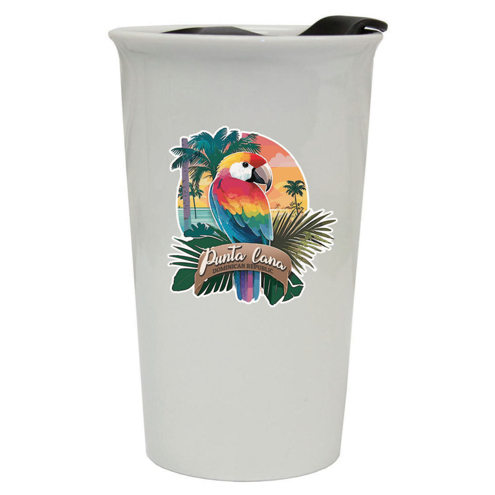 Punta Cana Dominican Republic Souvenir 12 oz Double Walled Ceramic Tumbler Image 2