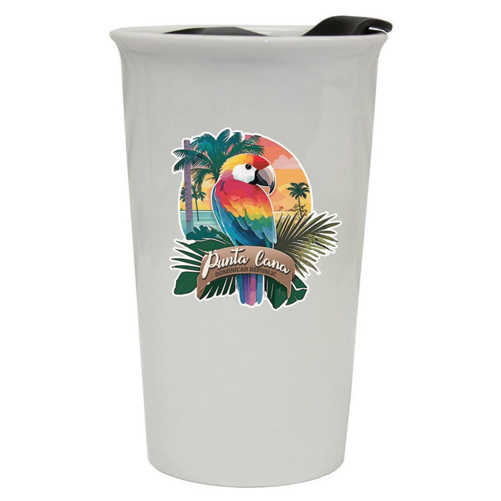 Punta Cana Dominican Republic Souvenir 12 oz Double Walled Ceramic Tumbler Image 1