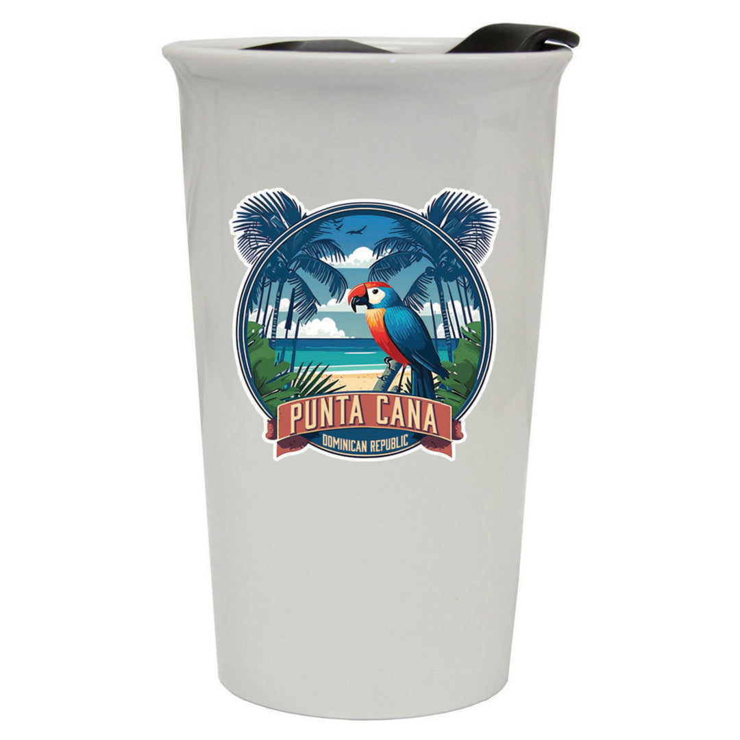 Punta Cana Dominican Republic Souvenir 12 oz Double Walled Ceramic Tumbler Image 3