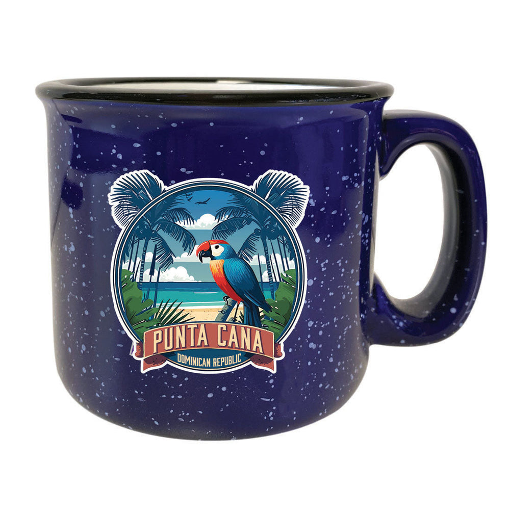 Punta Cana Dominican Republic Souvenir 16 oz Ceramic Camping Mug PARROT2 Image 2