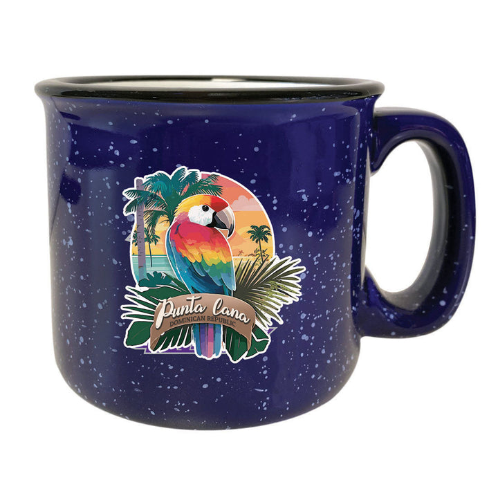 Punta Cana Dominican Republic Souvenir 16 oz Ceramic Camping Mug PARROT1 Image 2