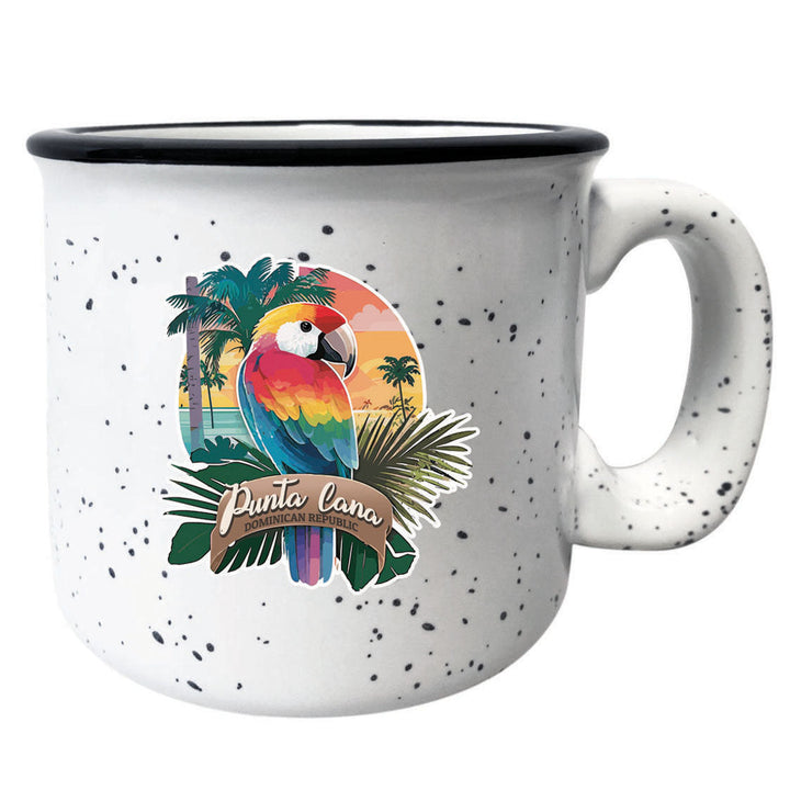 Punta Cana Dominican Republic Souvenir 16 oz Ceramic Camping Mug PARROT1 Image 3