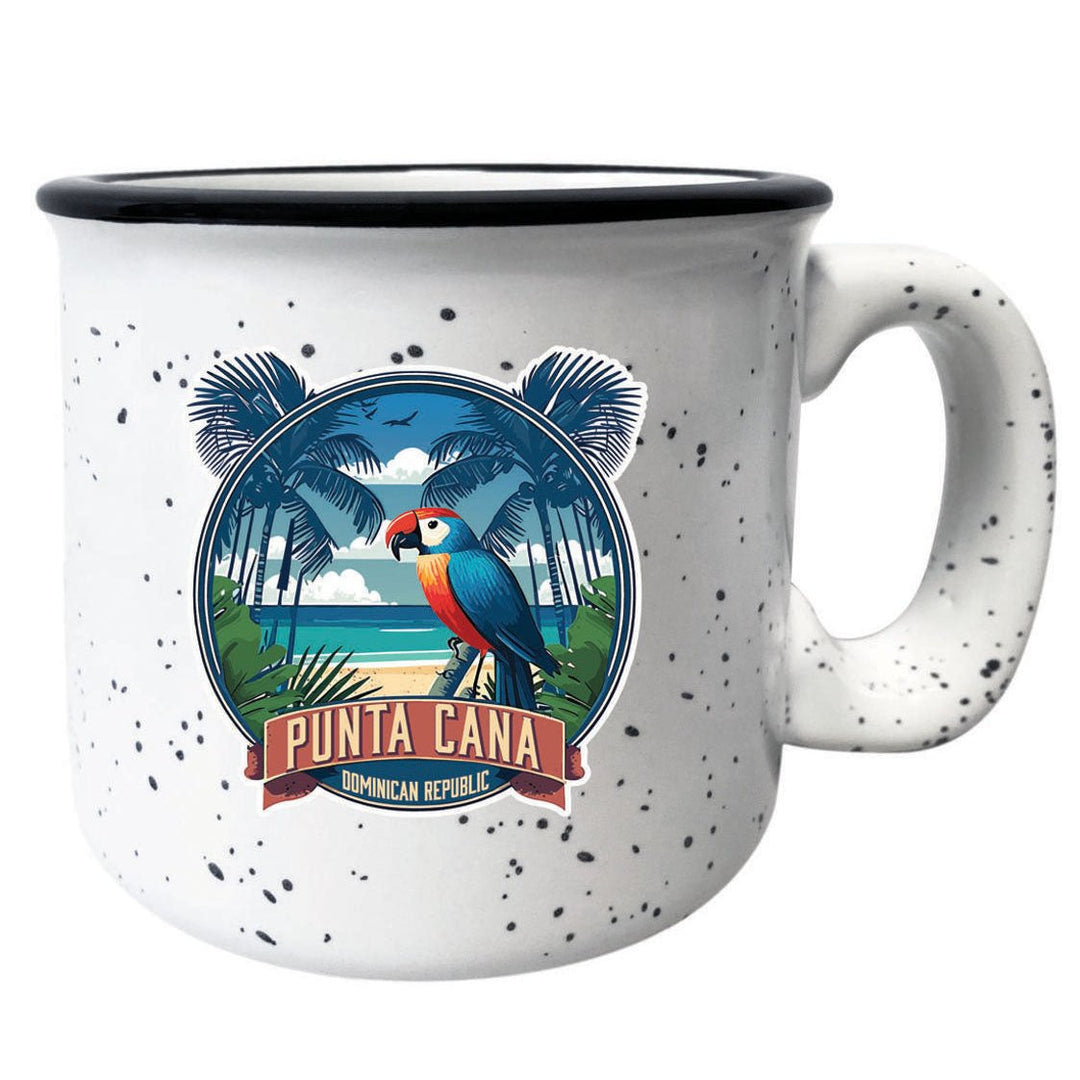 Punta Cana Dominican Republic Souvenir 16 oz Ceramic Camping Mug PARROT2 Image 3