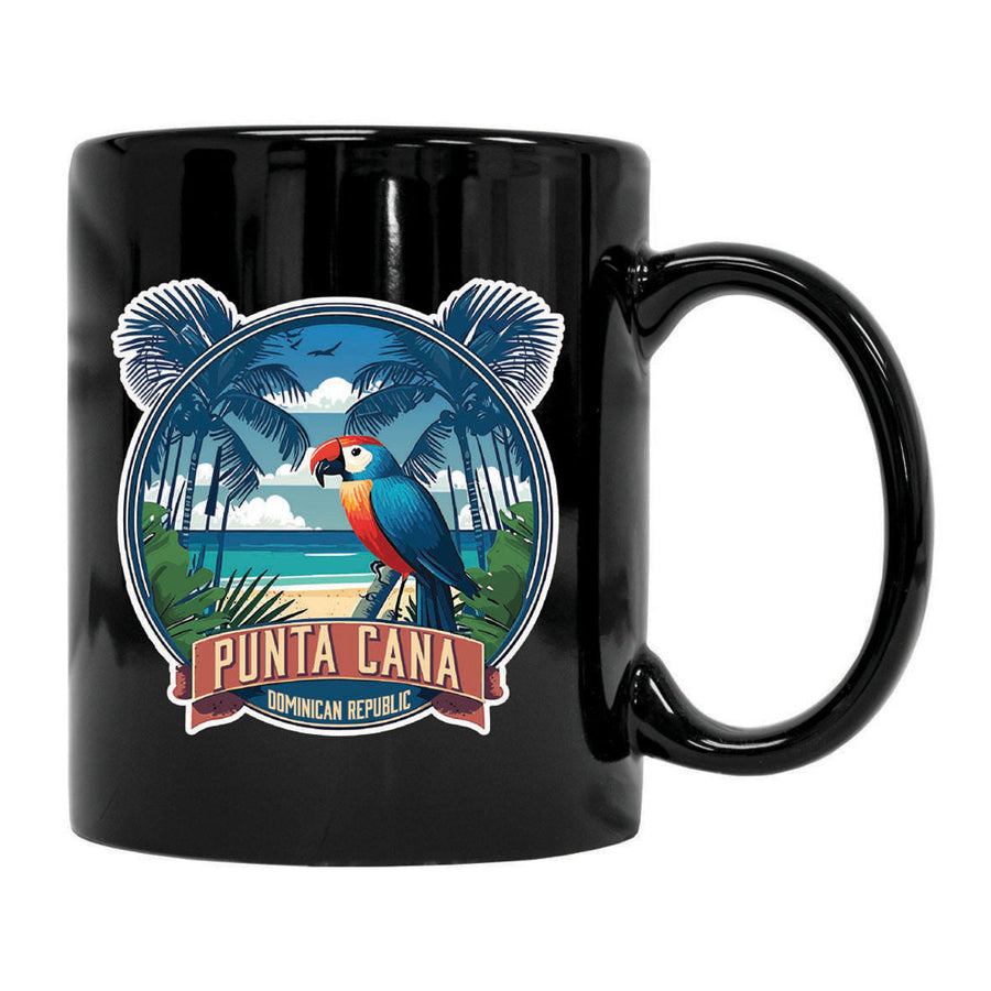 Punta Cana Dominican Republic Souvenir 8 oz Ceramic Coffee Mug PARROT2 Image 1