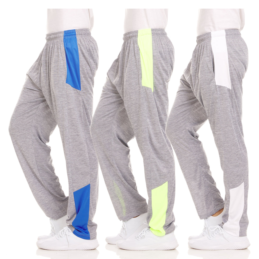 DARESAY Dry-Fit Sweatpants for Men 3 Packs Quick-Dry Comfortable Polyester Image 2