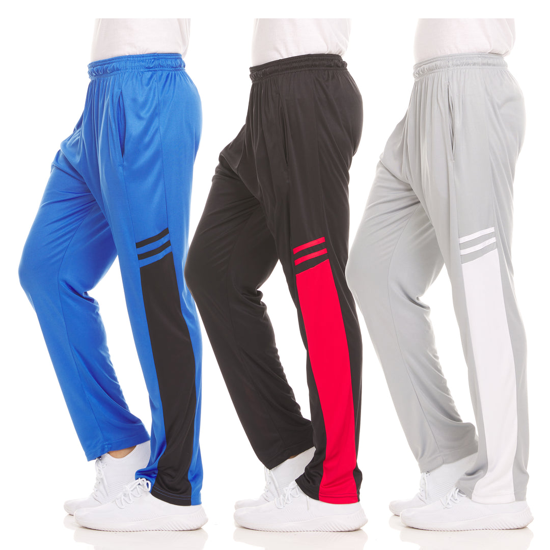 DARESAY Dry-Fit Sweatpants for Men 3 Packs Quick-Dry Comfortable Polyester Image 3