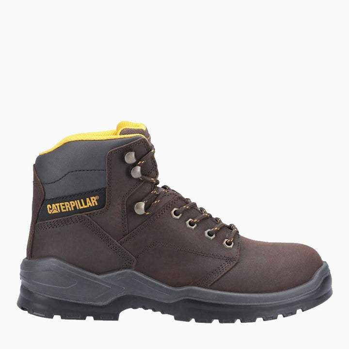 CAT Mens Striver Steel Toe Industrial Boot BROWN Image 2