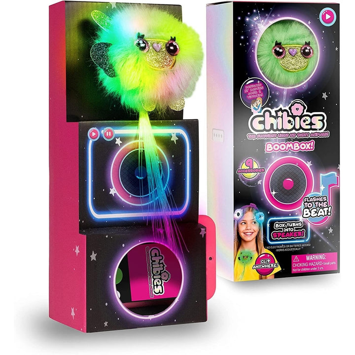 Chibies Boom Box Billi Llama Fluffy Lights to Beats Speaker Music Interactive Toy WOW! Stuff Image 1