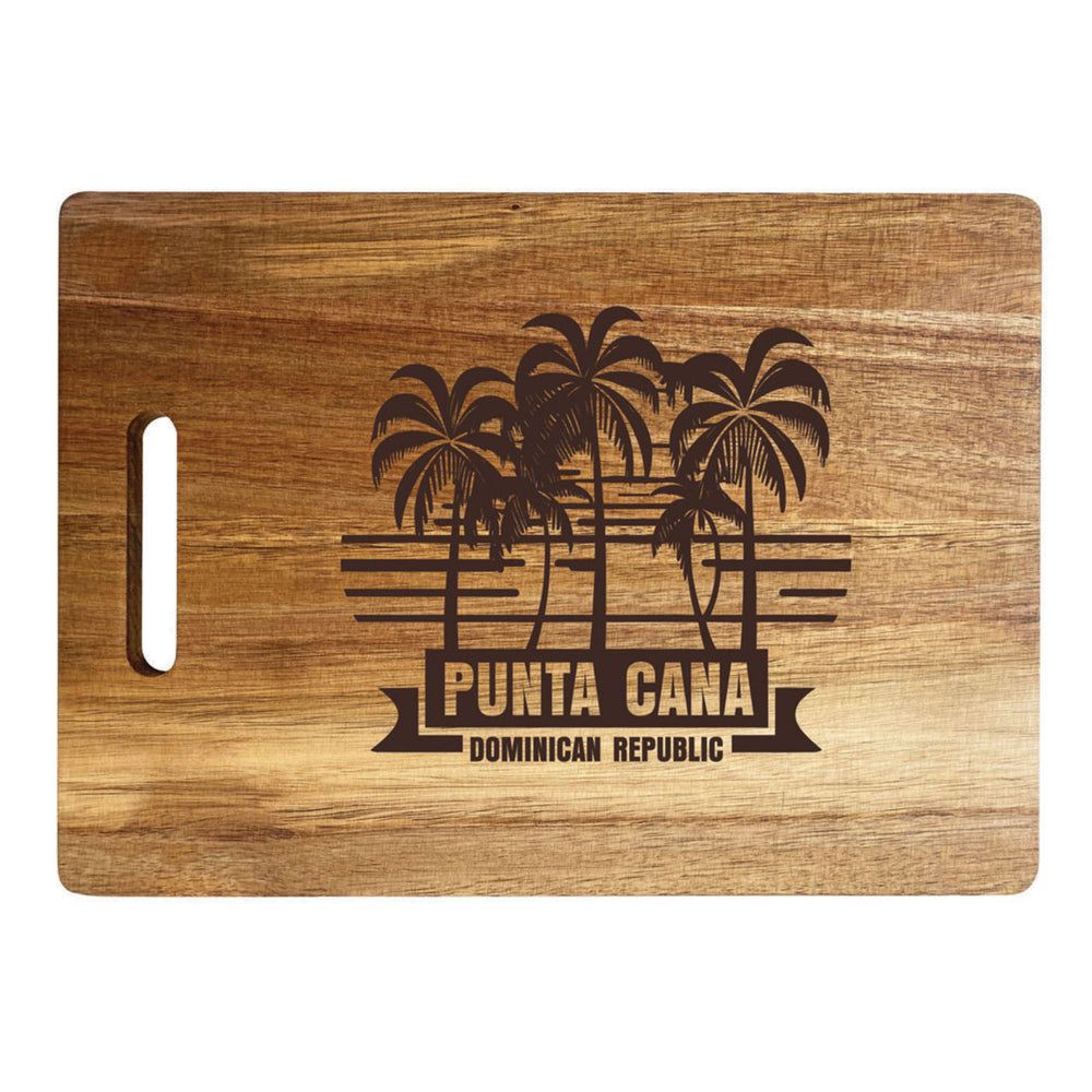 Punta Cana Dominican Republic Souvenir Etched Wooden Cutting Board Image 2