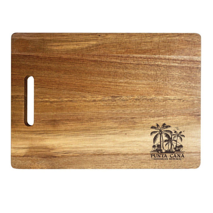 Punta Cana Dominican Republic Souvenir Etched Wooden Cutting Board Image 3