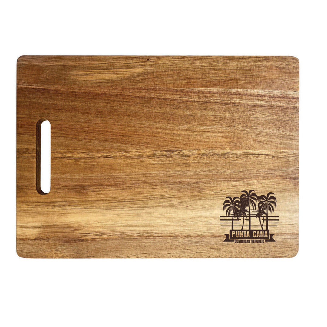 Punta Cana Dominican Republic Souvenir Etched Wooden Cutting Board Image 4