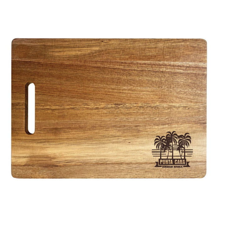 Punta Cana Dominican Republic Souvenir Etched Wooden Cutting Board Image 1