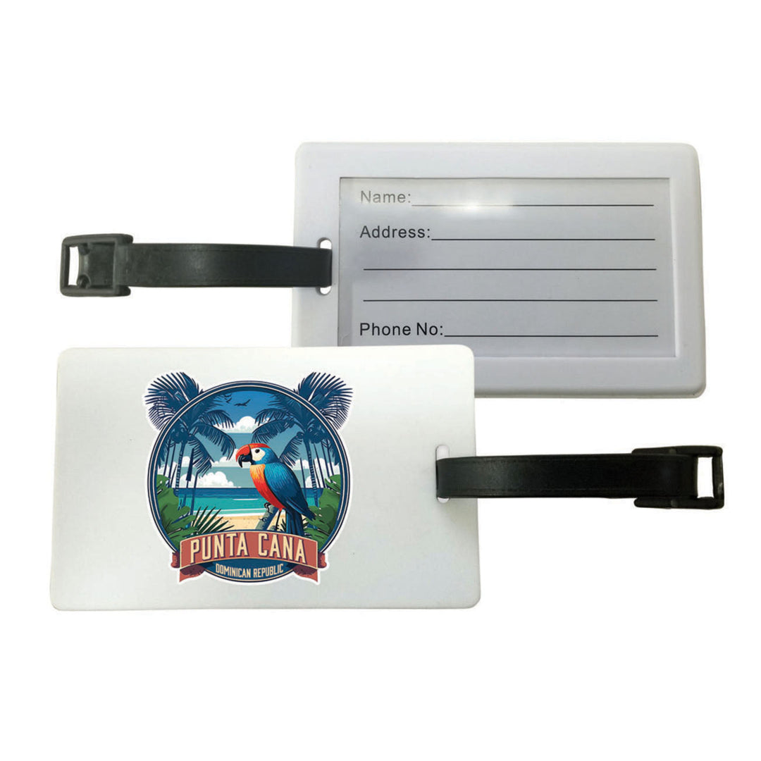 Punta Cana Dominican Republic Souvenir Luggage Tag 2-Pack Image 1