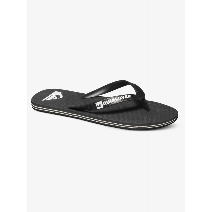 Quiksilver Mens Molokai Flip Flop Sandals Black/Black/White - AQYL100601-XKKW BLACK/BLACK/WHITE Image 1