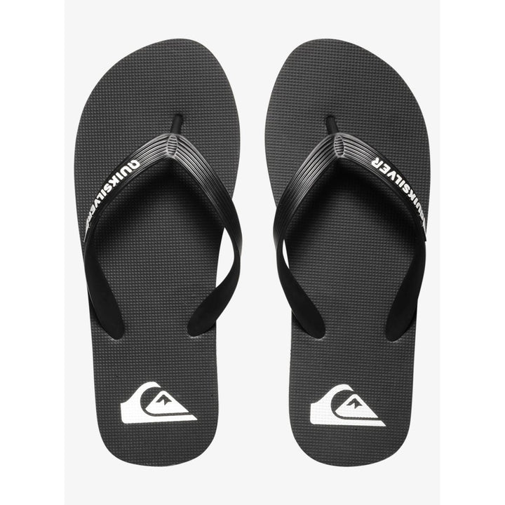 Quiksilver Mens Molokai Flip Flop Sandals Black/Black/White - AQYL100601-XKKW BLACK/BLACK/WHITE Image 3