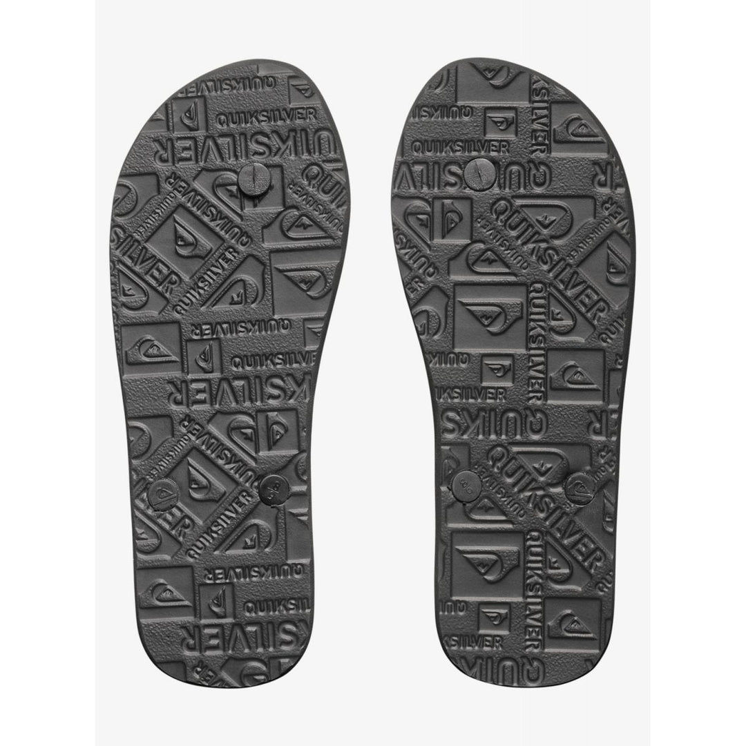 Quiksilver Mens Molokai Flip Flop Sandals Black/Black/White - AQYL100601-XKKW BLACK/BLACK/WHITE Image 4