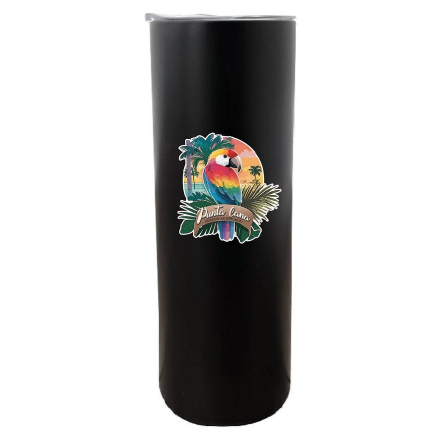 Punta Cana Dominican Republic Souvenir 20 oz Insulated Stainless Steel Skinny Tumbler Image 1