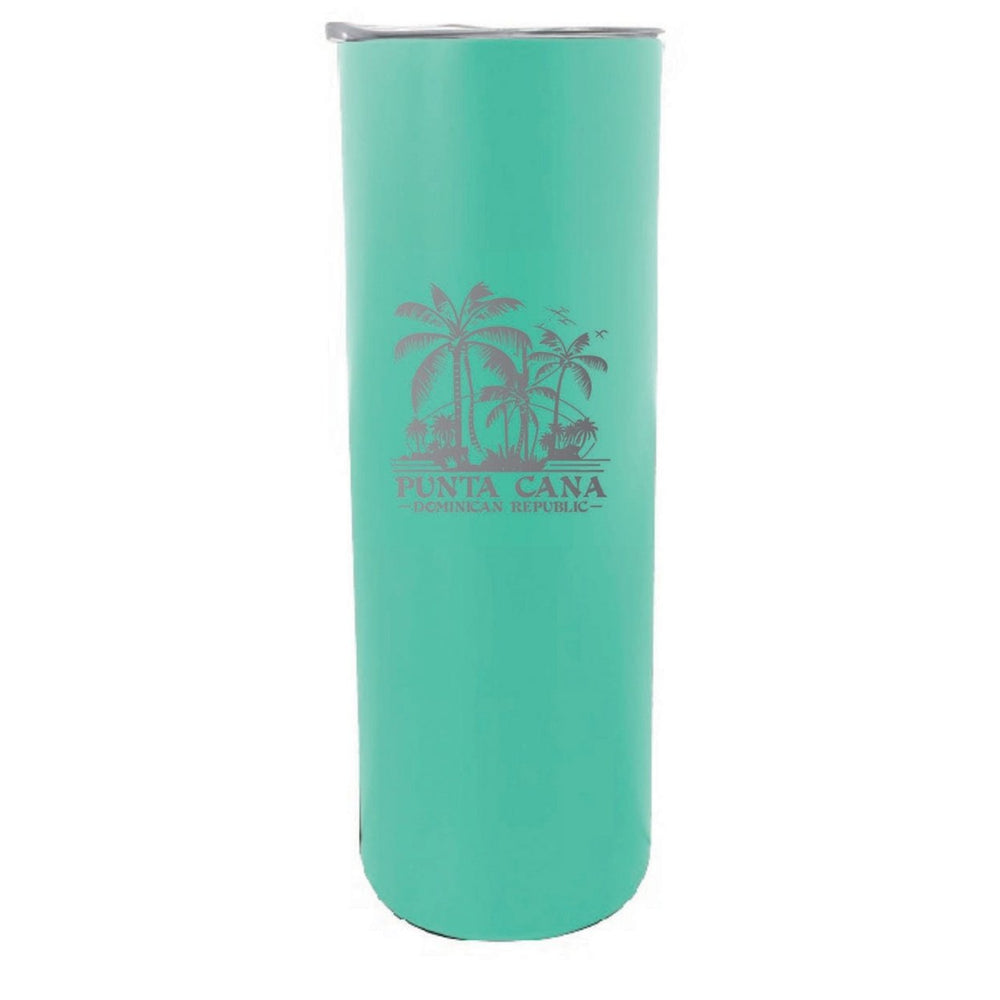 Punta Cana Dominican Republic Souvenir 20 oz Insulated Stainless Steel Skinny Tumbler Etched Image 2