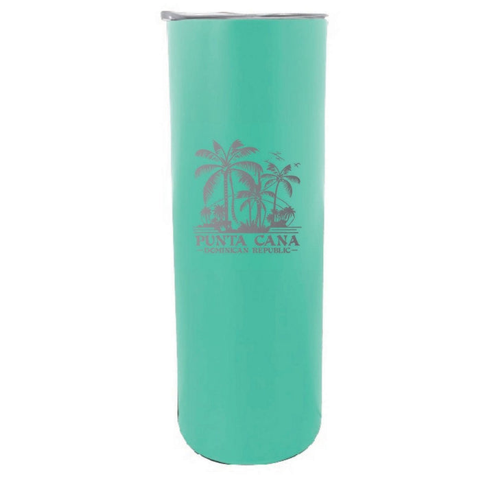 Punta Cana Dominican Republic Souvenir 20 oz Insulated Stainless Steel Skinny Tumbler Etched Image 1