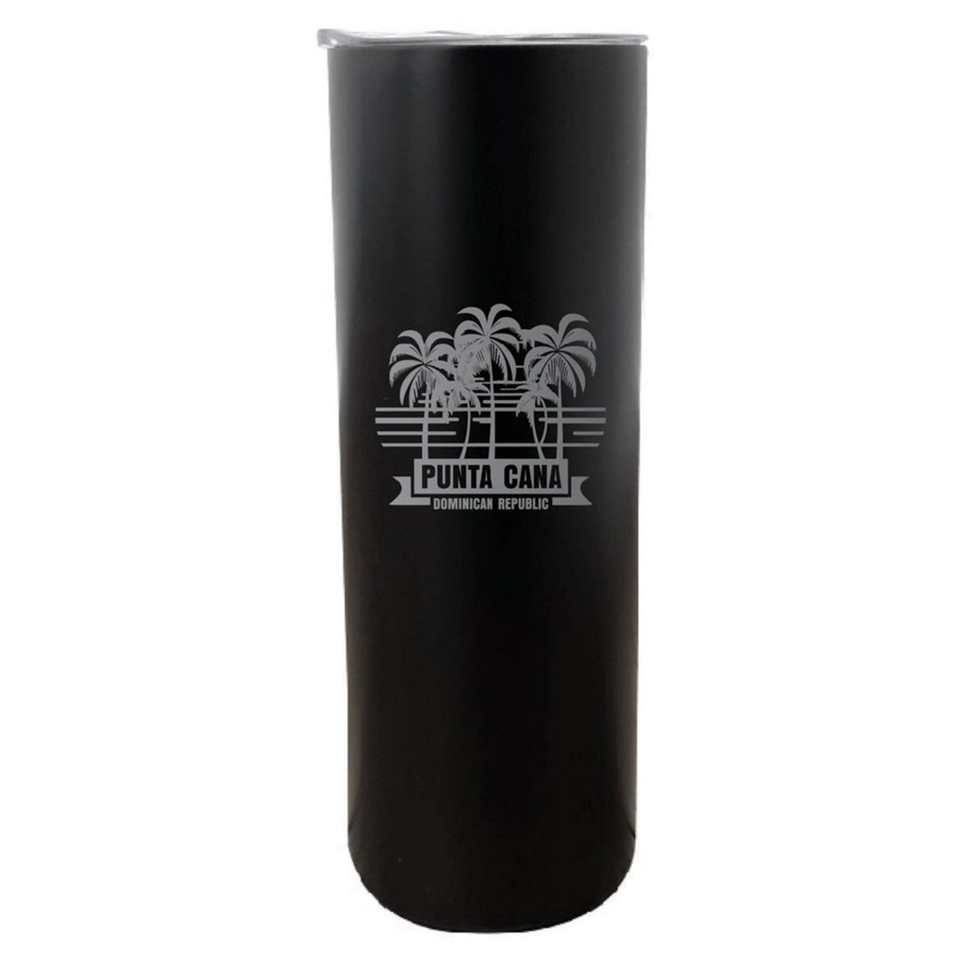 Punta Cana Dominican Republic Souvenir 20 oz Insulated Stainless Steel Skinny Tumbler Etched Image 3
