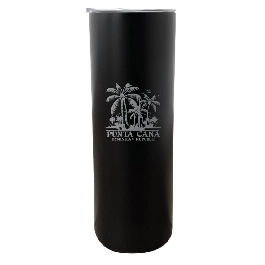 Punta Cana Dominican Republic Souvenir 20 oz Insulated Stainless Steel Skinny Tumbler Etched Image 9