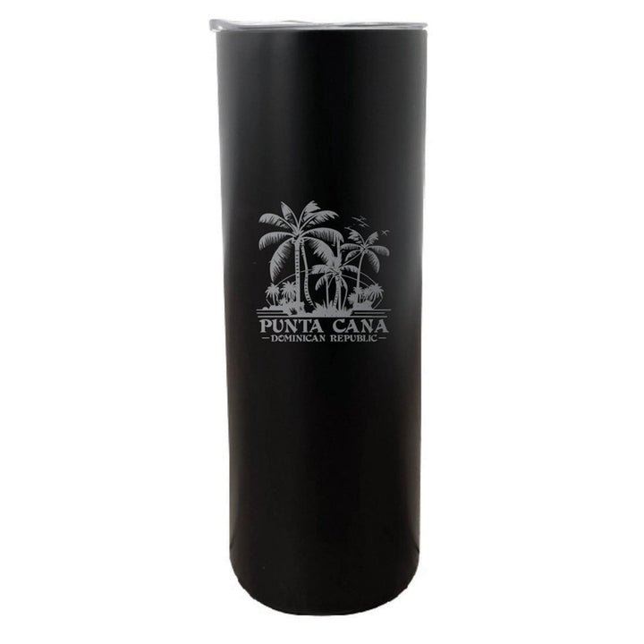 Punta Cana Dominican Republic Souvenir 20 oz Insulated Stainless Steel Skinny Tumbler Etched Image 1