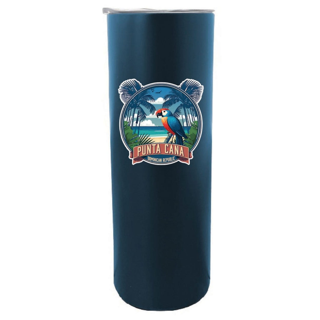 Punta Cana Dominican Republic Souvenir 20 oz Insulated Stainless Steel Skinny Tumbler Image 1