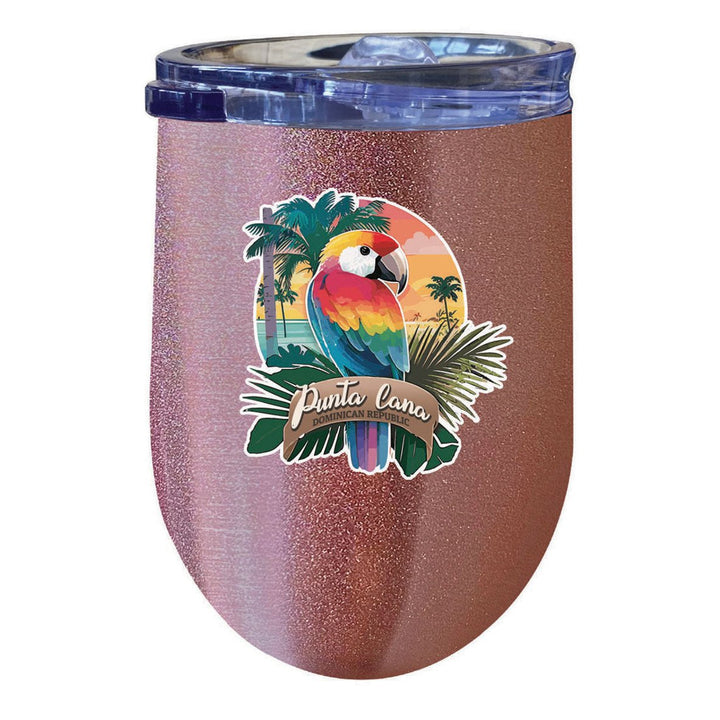 Punta Cana Dominican Republic Souvenir 12 oz Insulated Wine Stainless Steel Tumbler Image 8