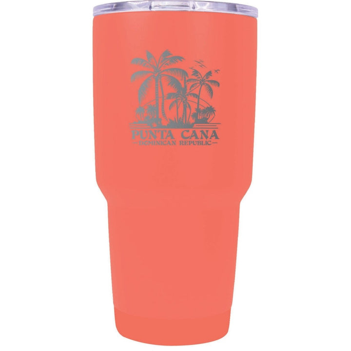 Punta Cana Dominican Republic Souvenir 24 oz Insulated Stainless Steel Tumbler Etched Image 1