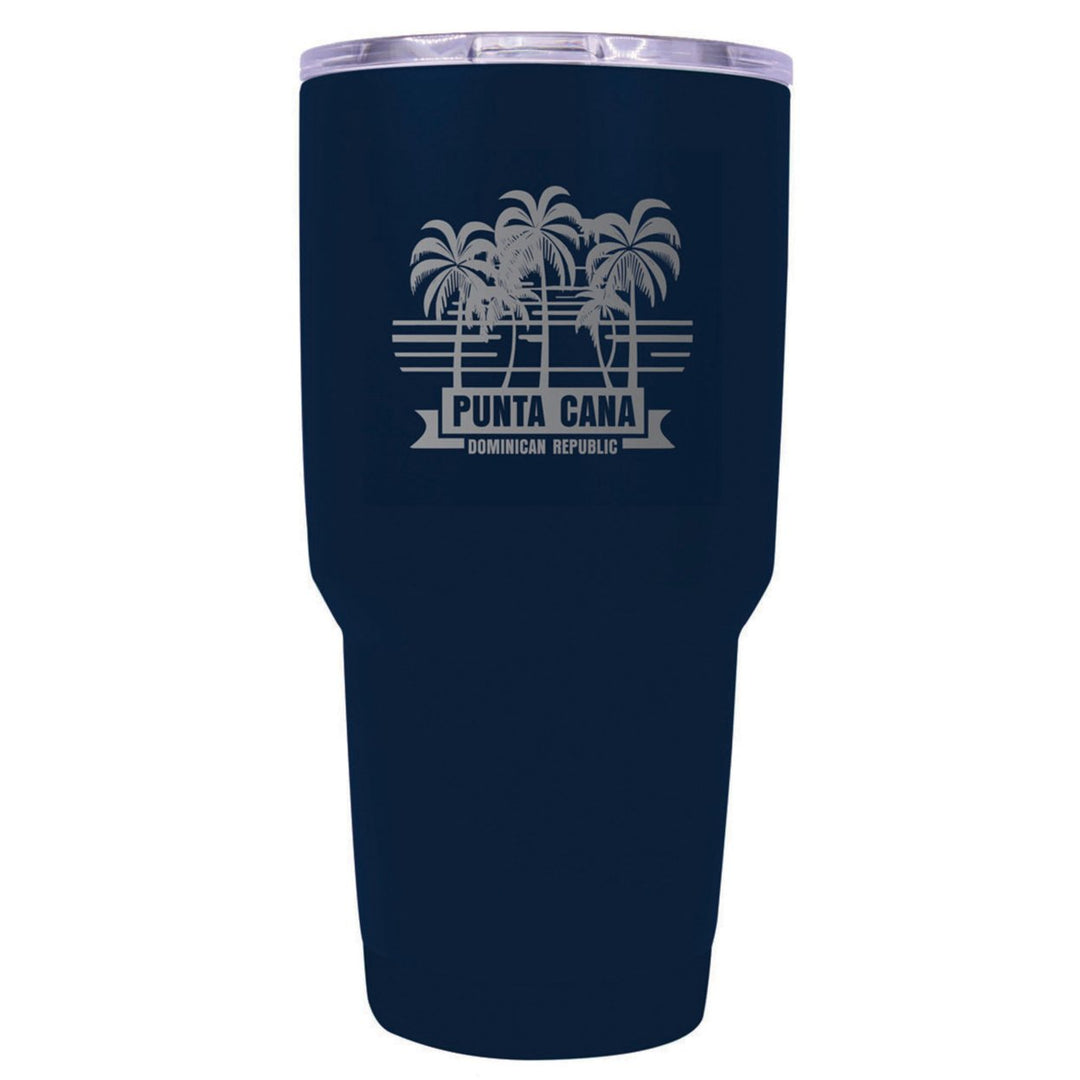 Punta Cana Dominican Republic Souvenir 24 oz Insulated Stainless Steel Tumbler Etched Image 1