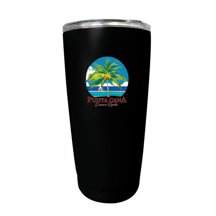 Punta Cana Dominican Republic Souvenir 16 oz Stainless Steel Insulated Tumbler Image 1