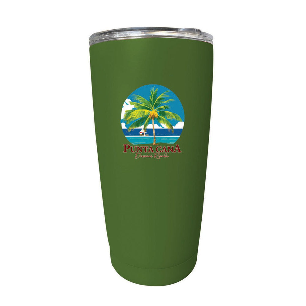 Punta Cana Dominican Republic Souvenir 16 oz Stainless Steel Insulated Tumbler Image 2