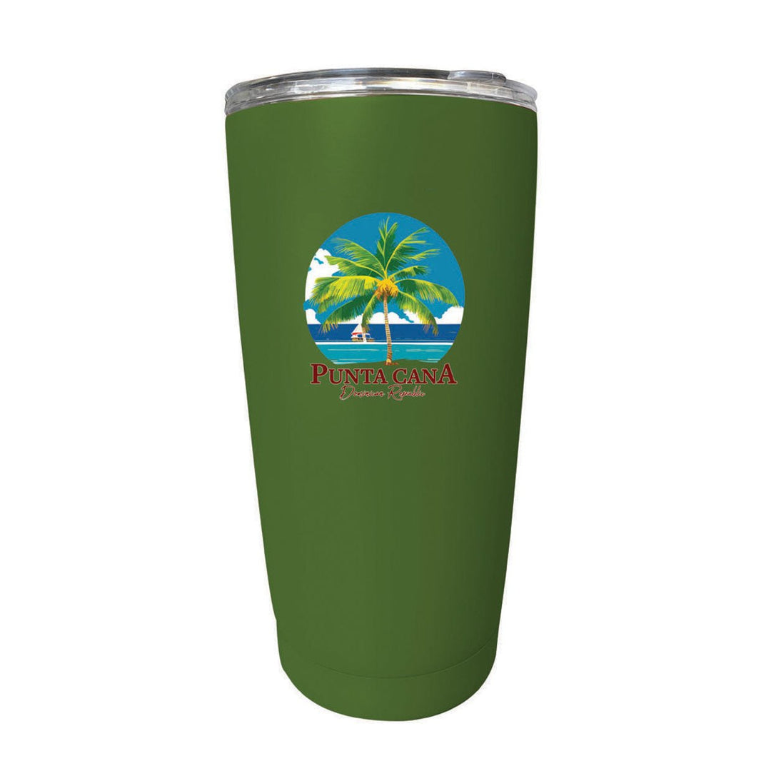 Punta Cana Dominican Republic Souvenir 16 oz Stainless Steel Insulated Tumbler Image 2