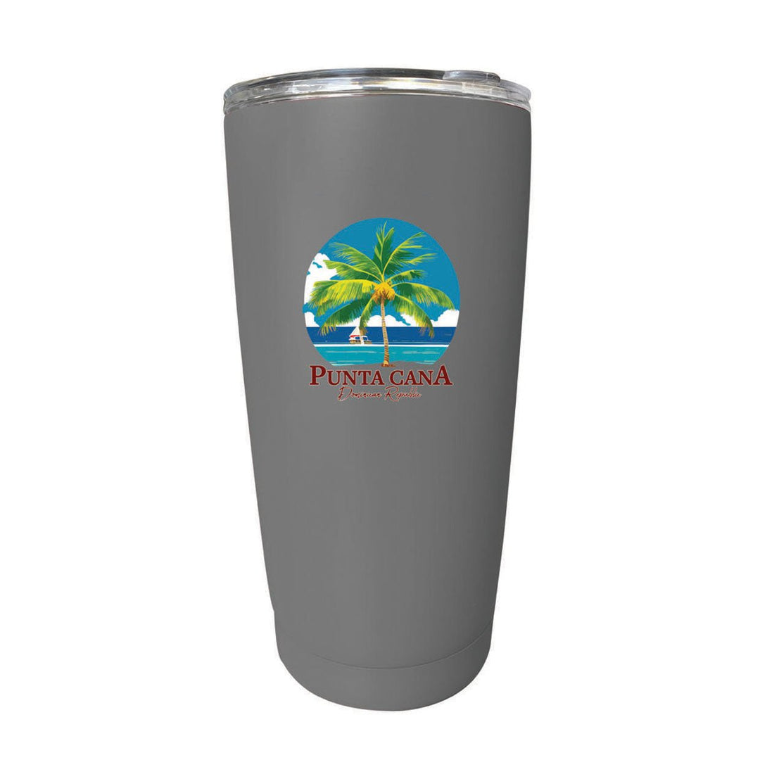 Punta Cana Dominican Republic Souvenir 16 oz Stainless Steel Insulated Tumbler Image 3