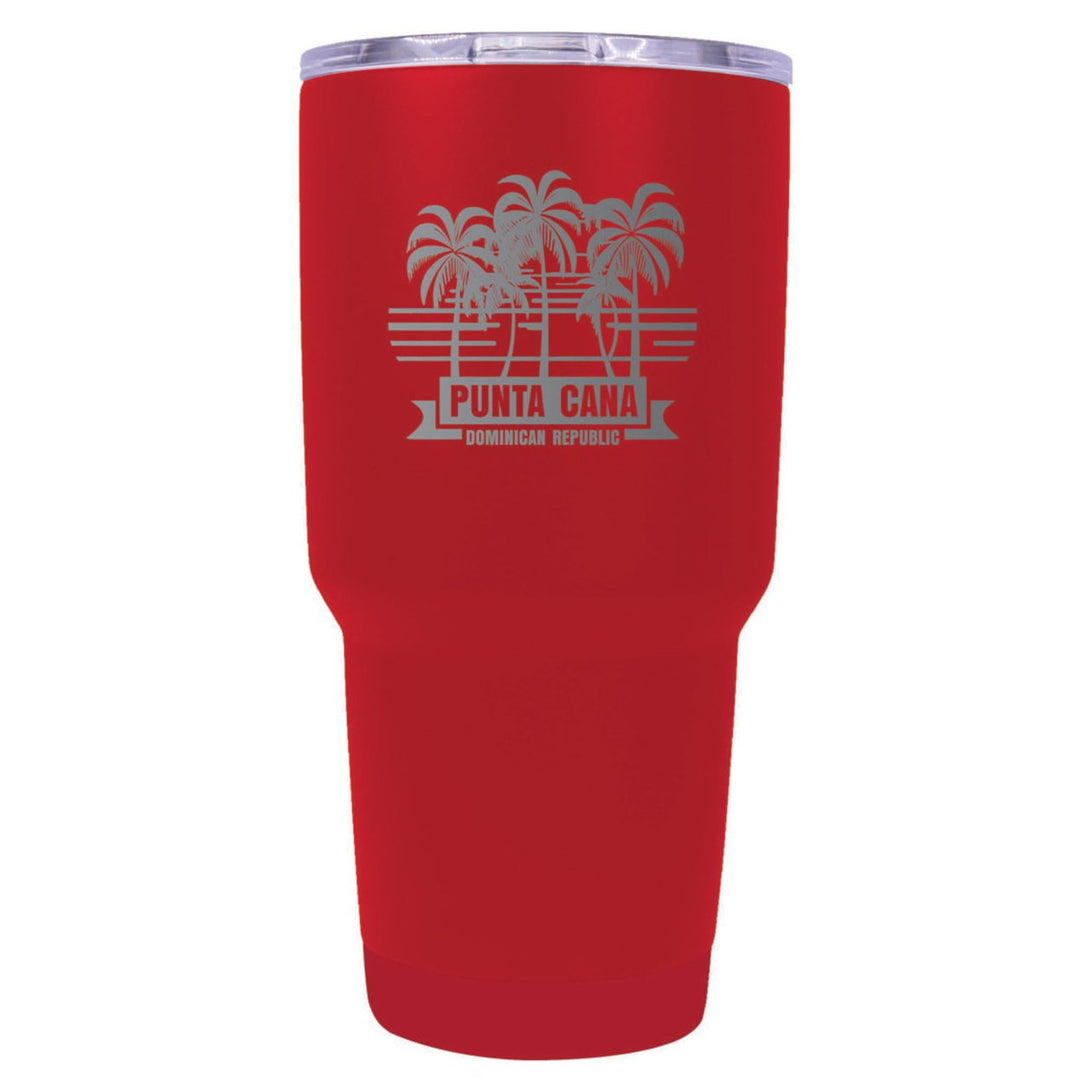 Punta Cana Dominican Republic Souvenir 24 oz Insulated Stainless Steel Tumbler Etched Image 1