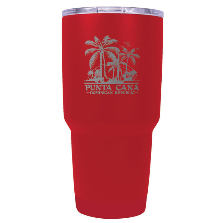 Punta Cana Dominican Republic Souvenir 24 oz Insulated Stainless Steel Tumbler Etched Image 1