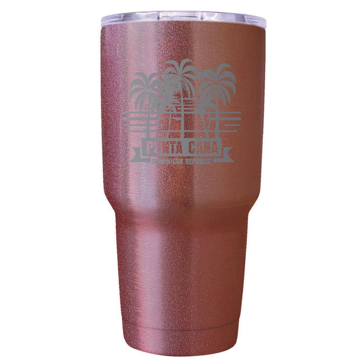 Punta Cana Dominican Republic Souvenir 24 oz Insulated Stainless Steel Tumbler Etched Image 1