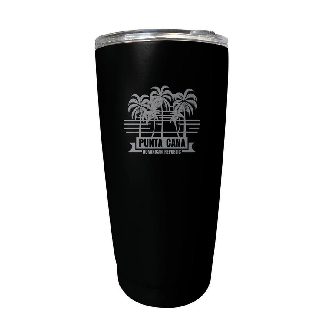 Punta Cana Dominican Republic Souvenir 16 oz Stainless Steel Insulated Tumbler Etched Image 1