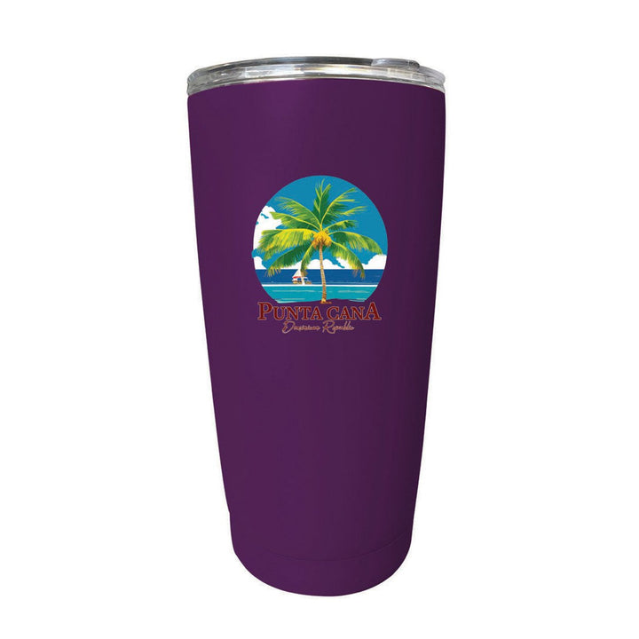 Punta Cana Dominican Republic Souvenir 16 oz Stainless Steel Insulated Tumbler Image 6