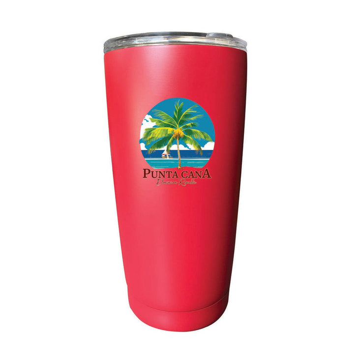 Punta Cana Dominican Republic Souvenir 16 oz Stainless Steel Insulated Tumbler Image 7