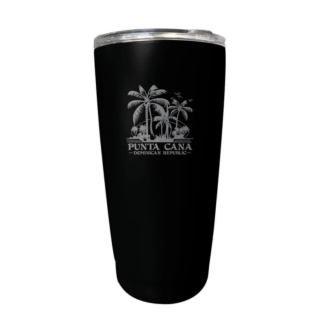 Punta Cana Dominican Republic Souvenir 16 oz Stainless Steel Insulated Tumbler Etched Image 1