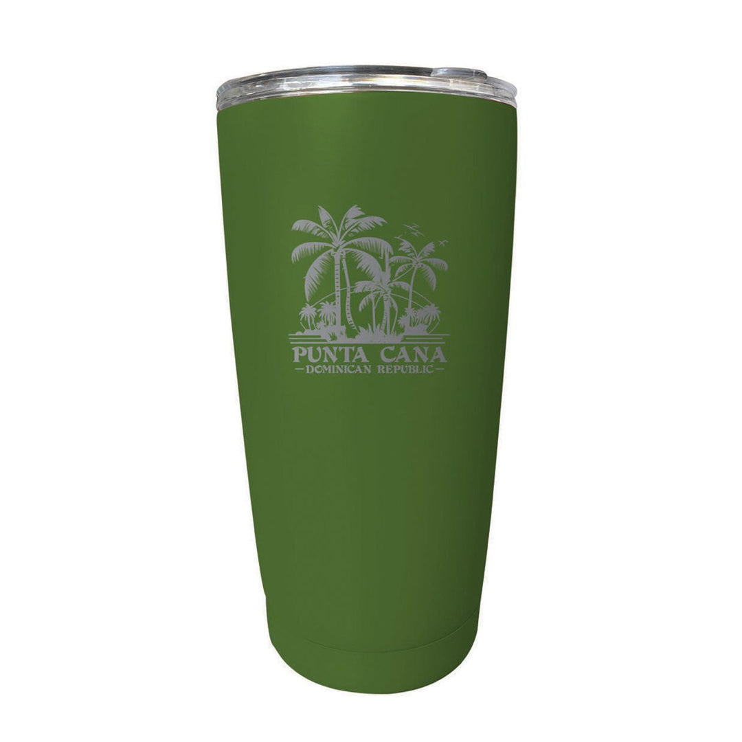 Punta Cana Dominican Republic Souvenir 16 oz Stainless Steel Insulated Tumbler Etched Image 4