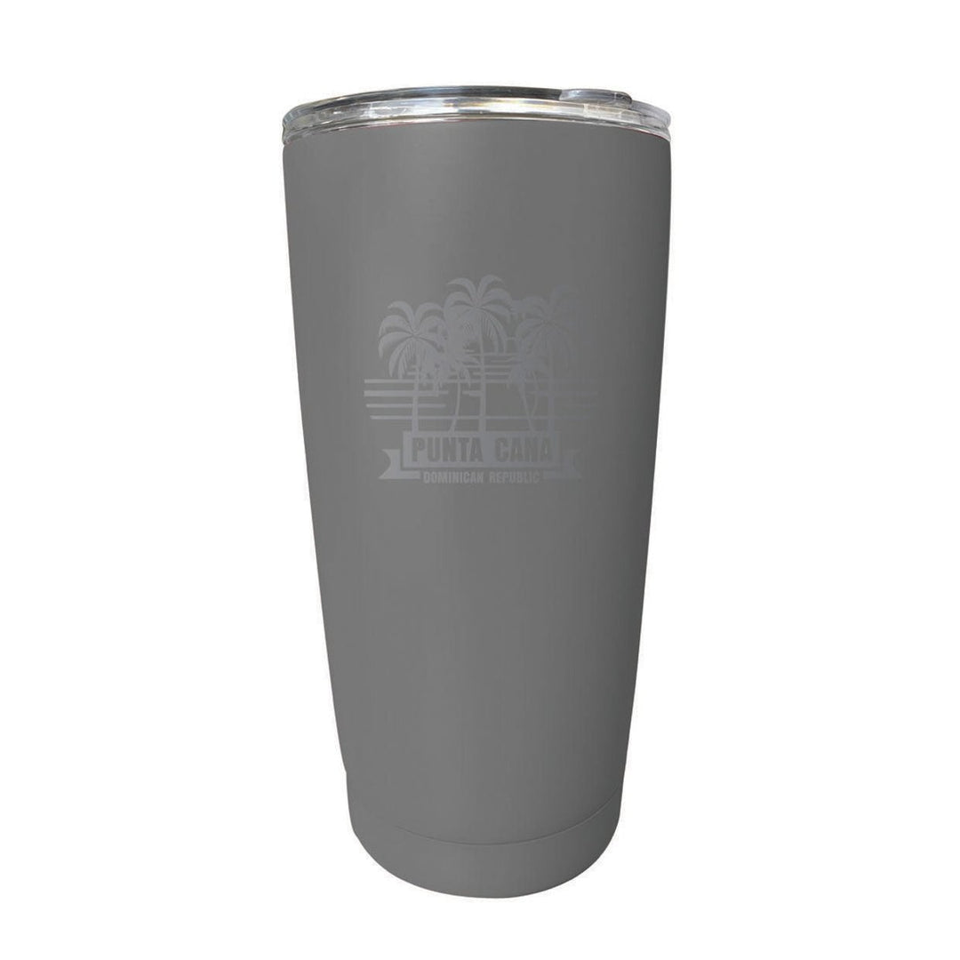 Punta Cana Dominican Republic Souvenir 16 oz Stainless Steel Insulated Tumbler Etched Image 4