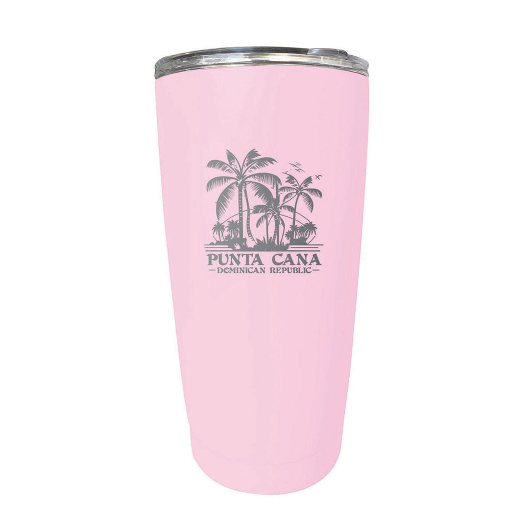 Punta Cana Dominican Republic Souvenir 16 oz Stainless Steel Insulated Tumbler Etched Image 10