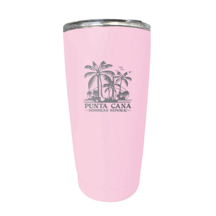 Punta Cana Dominican Republic Souvenir 16 oz Stainless Steel Insulated Tumbler Etched Image 1