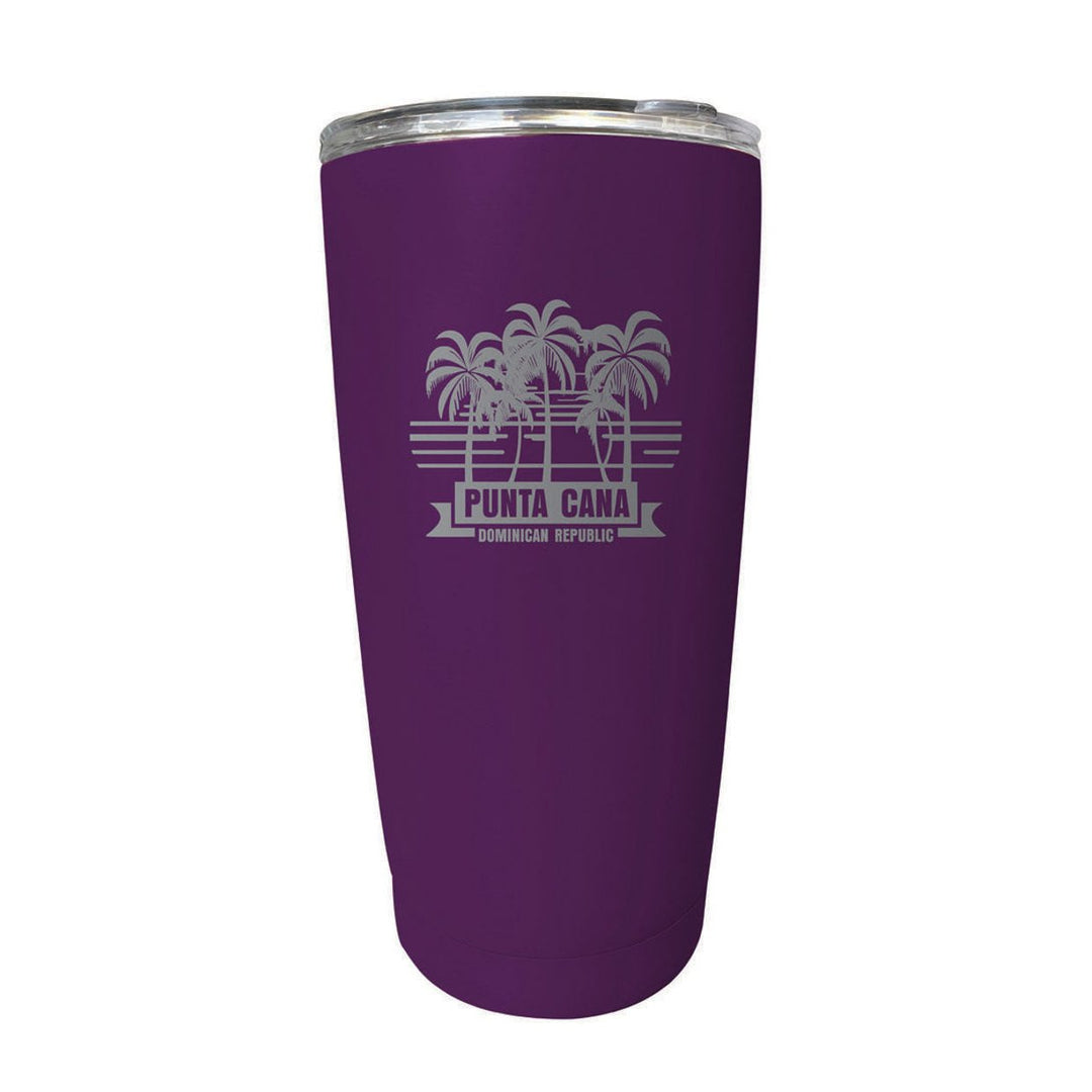 Punta Cana Dominican Republic Souvenir 16 oz Stainless Steel Insulated Tumbler Etched Image 11