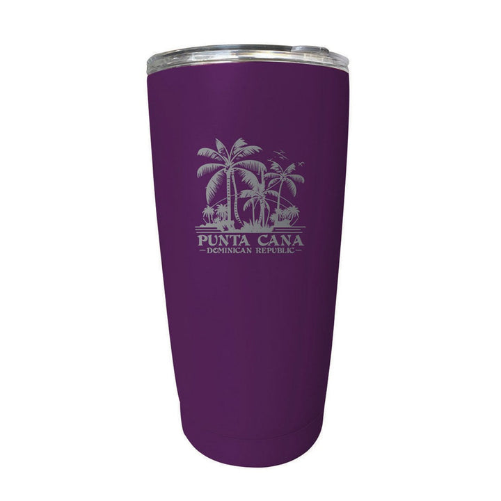 Punta Cana Dominican Republic Souvenir 16 oz Stainless Steel Insulated Tumbler Etched Image 12